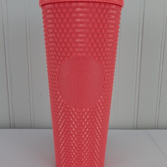 Starbucks Dragon Fruit Studded Tumbler 24 oz Siren Mermaid Symbol No Straw 2022 - Picture 1 of 9